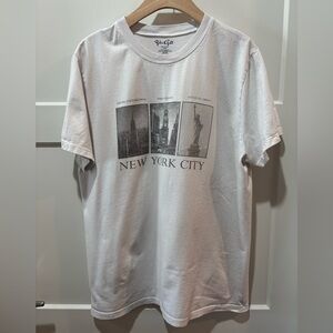 Brandy Melville White New York City Skyline Graphic Tee